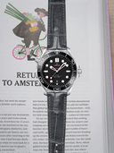 MTO Crocodile Leather Strap in Grey (Semi-Glossy) for Omega Seamaster