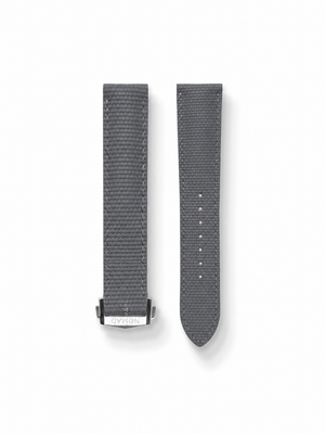 MTO Sailcloth FKM Rubber Strap in Grey for Omega Speedmaster