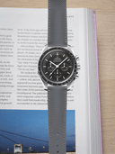 MTO Sailcloth FKM Rubber Strap in Grey for Omega Speedmaster
