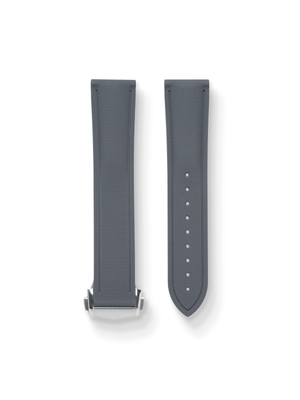 Loopless FKM Rubber Strap in Grey - Nomad Watch Works SG