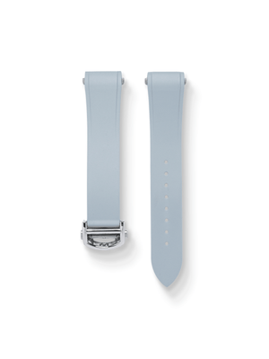 Dress FKM Rubber Strap in Grey for Cartier Santos de Cartier