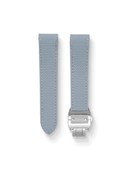 Canvas Pattern FKM Rubber Strap in Grey for Cartier Santos 100