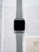 TrimFIT Classic FKM Rubber Strap in Grey for Apple Watch