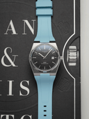 Flex Rubber Strap in Ice Blue for Tissot PRX - Nomad Watch Works SG