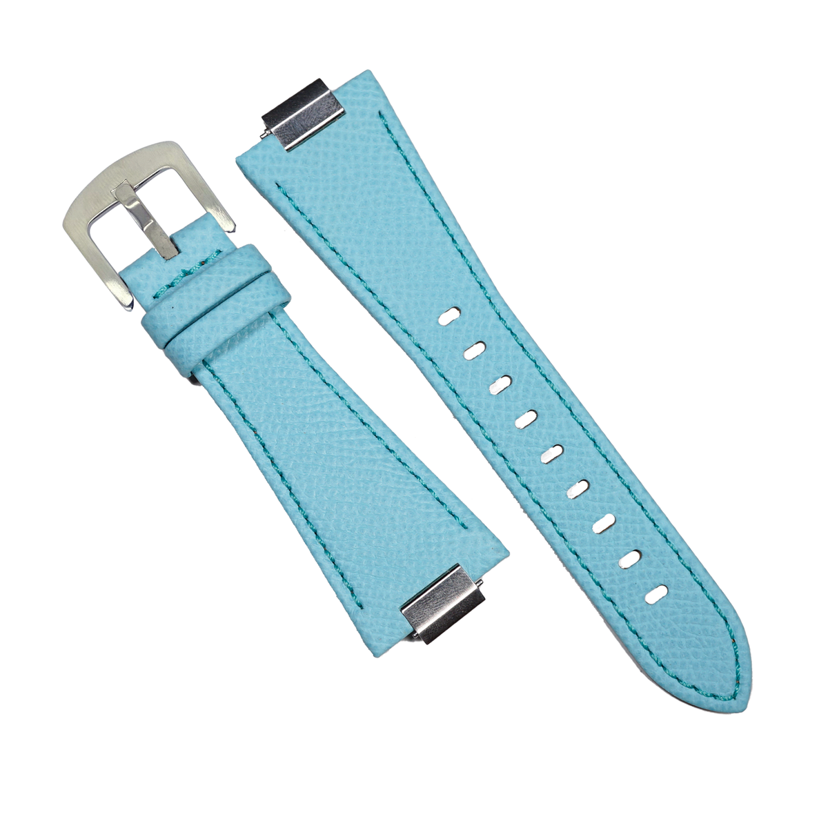 Dress Epsom Leather Strap in Baby Blue (Tissot PRX 40mm) - Nomad Watch Works SG