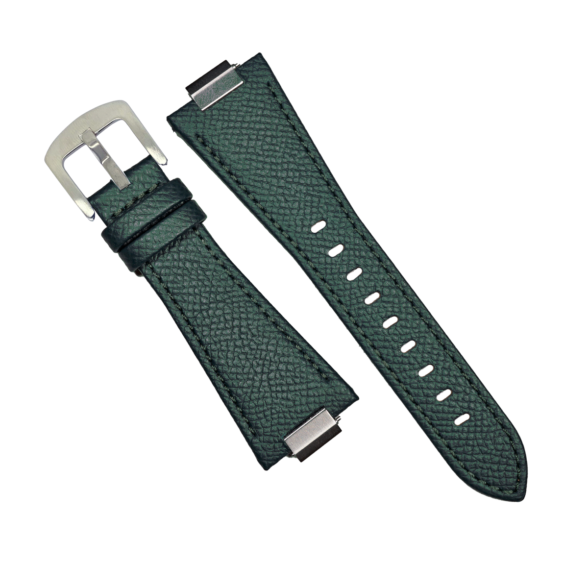 Dress Epsom Leather Strap in Green (Tissot PRX 40mm) - Nomad Watch Works SG