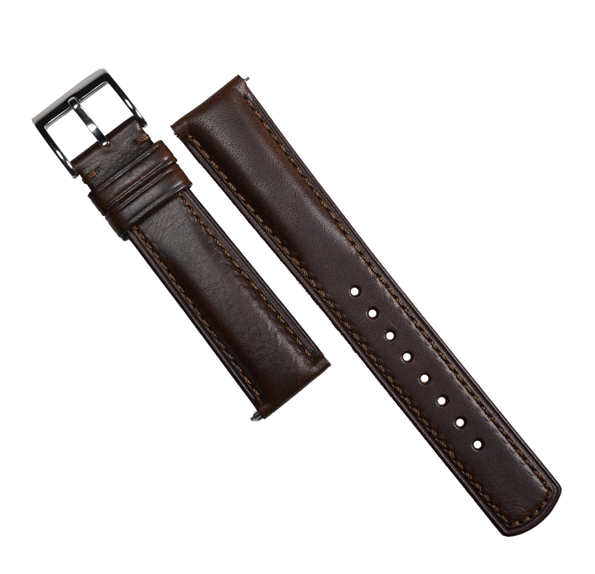 M3 Smooth Leather Watch Strap in Brown - Nomad Watch Works SG