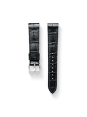 MTO Crocodile Leather Strap in Marine (Semi-Glossy) for Cartier Santos Dumont - Nomad Watch Works SG