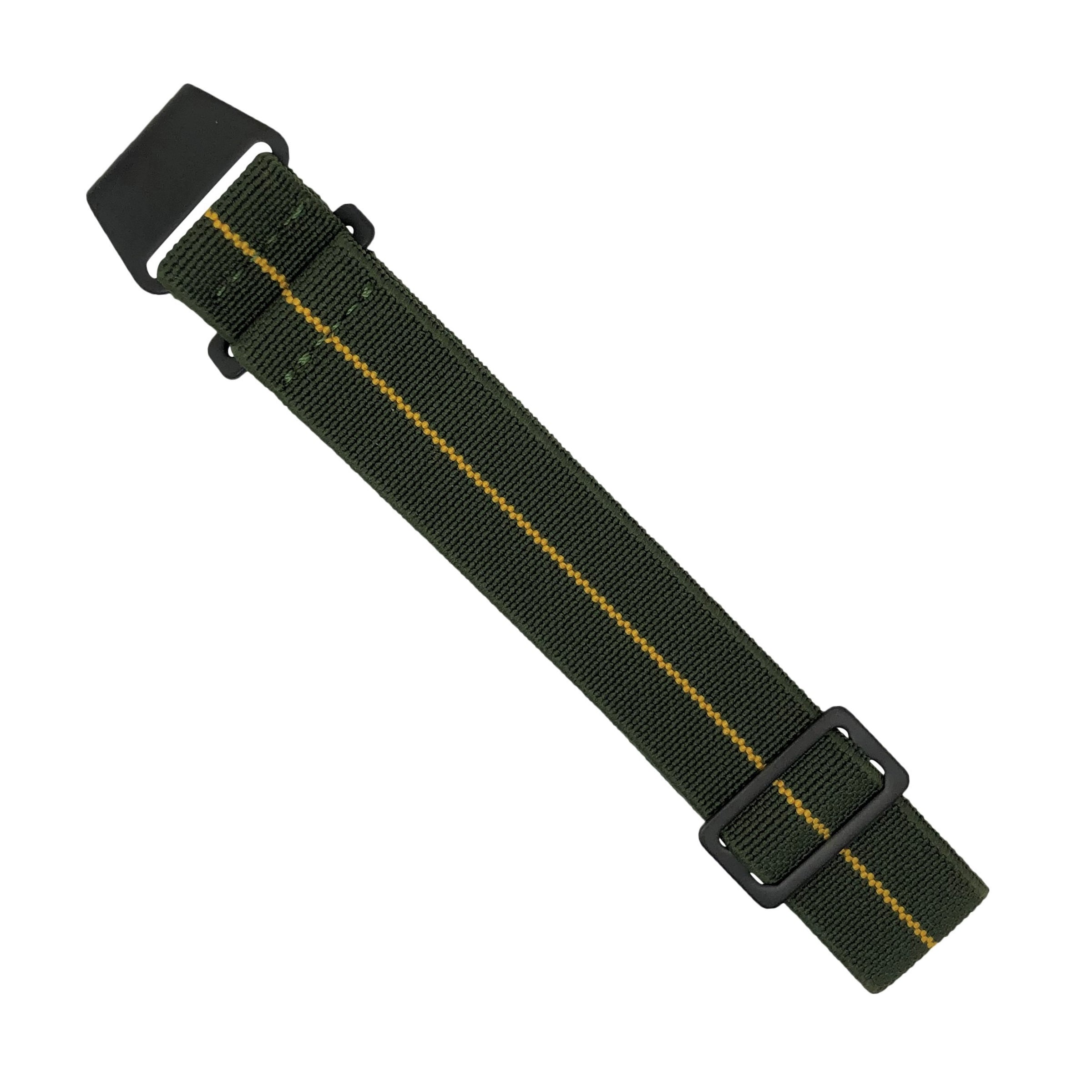 Marine Nationale Strap in Olive Yellow - Nomad Watch Works SG