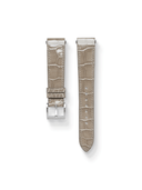 MTO Crocodile Leather Strap in Natural (Glossy) for Cartier Santos Dumont