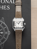MTO Crocodile Leather Strap in Natural (Glossy) for Cartier Santos de Cartier