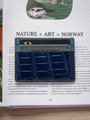 MTO Crocodile Leather Card Holder in Navy - Nomad Watch Works SG