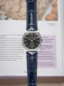 MTO Crocodile Leather Strap in Navy (Semi-Glossy) with Spring Deployant Clasp