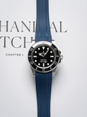 TrimFIT Sports FKM Rubber Strap in Navy for Rolex Submariner