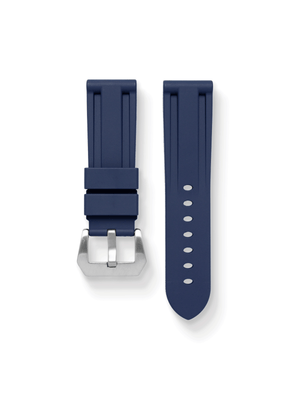 Marine FKM Rubber Strap in Navy for Panerai