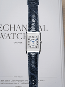MTO Ostrich Leather Strap in Navy for Jaeger-LeCoultre Reverso