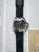 MTO Ostrich Leather Strap in Navy for Panerai