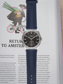 MTO Sailcloth FKM Rubber Strap in Navy with Spring Deployant Clasp