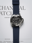MTO Sailcloth FKM Rubber Strap in Navy for Panerai