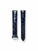MTO Ostrich Leather Strap in Navy for Omega Speedmaster