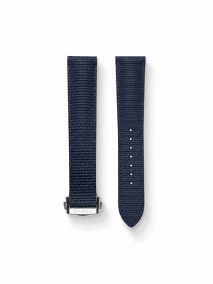 MTO Sailcloth FKM Rubber Strap in Navy for Omega Speedmaster