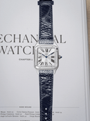 MTO Ostrich Leather Strap in Navy for Cartier Santos Dumont