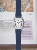TrimFIT Sports FKM Rubber Strap in Navy for Cartier Santos de Cartier