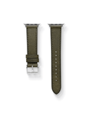 Signature Pueblo Leather Strap in Olive for Apple Watch