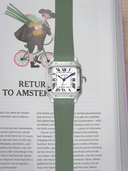 TrimFIT Sports FKM Rubber Strap in Olive for Cartier Santos de Cartier