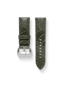 MTO Ostrich Leather Strap in Olive for Panerai