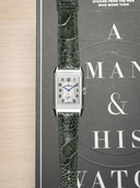 MTO Ostrich Leather Strap in Olive for Jaeger-LeCoultre Reverso