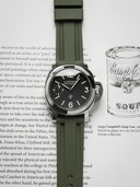 Marine FKM Rubber Strap in Olive for Panerai