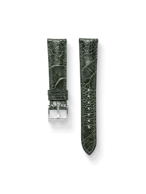 MTO Ostrich Leather Strap in Olive for Frank Muller Casablanca
