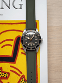 Loopless FKM Rubber Strap in Olive - Nomad Watch Works SG