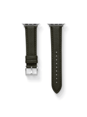 Classic Togo Leather Strap in Olive for Apple Watch