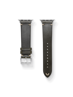 Vintage Horween Chromexcel Leather Strap in Olive for Apple Watch