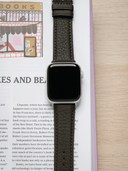 Classic Togo Leather Strap in Olive for Apple Watch