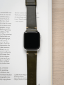 Vintage Horween Chromexcel Leather Strap in Olive for Apple Watch