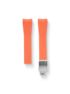 TrimFIT Sports FKM Rubber Strap in Orange for Rolex Submariner