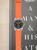 MTO Sailcloth FKM Rubber Strap in Orange with Spring Deployant Clasp