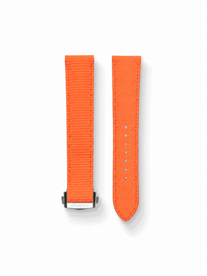 MTO Sailcloth FKM Rubber Strap in Orange for Omega Speedmaster