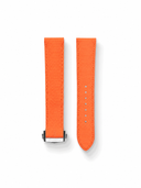 MTO Sailcloth FKM Rubber Strap in Orange for Omega Speedmaster