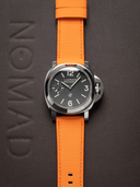 MTO Sailcloth FKM Rubber Strap in Orange for Panerai