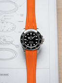 TrimFIT Sports FKM Rubber Strap in Orange for Rolex Submariner