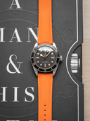 Loopless FKM Rubber Strap in Orange - Nomad Watch Works SG