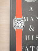 TrimFIT Sports FKM Rubber Strap in Orange for Cartier Santos de Cartier