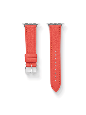 Classic Togo Leather Strap in Orange for Apple Watch
