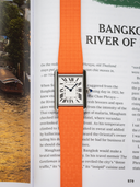 TrimFIT Mosaic FKM Rubber Strap in Orange for Cartier Tank