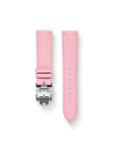 MTO Sailcloth FKM Rubber Strap in Pink with Spring Deployant Clasp
