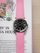 TrimFIT Curve Canvas Pattern FKM Rubber Strap in Pink